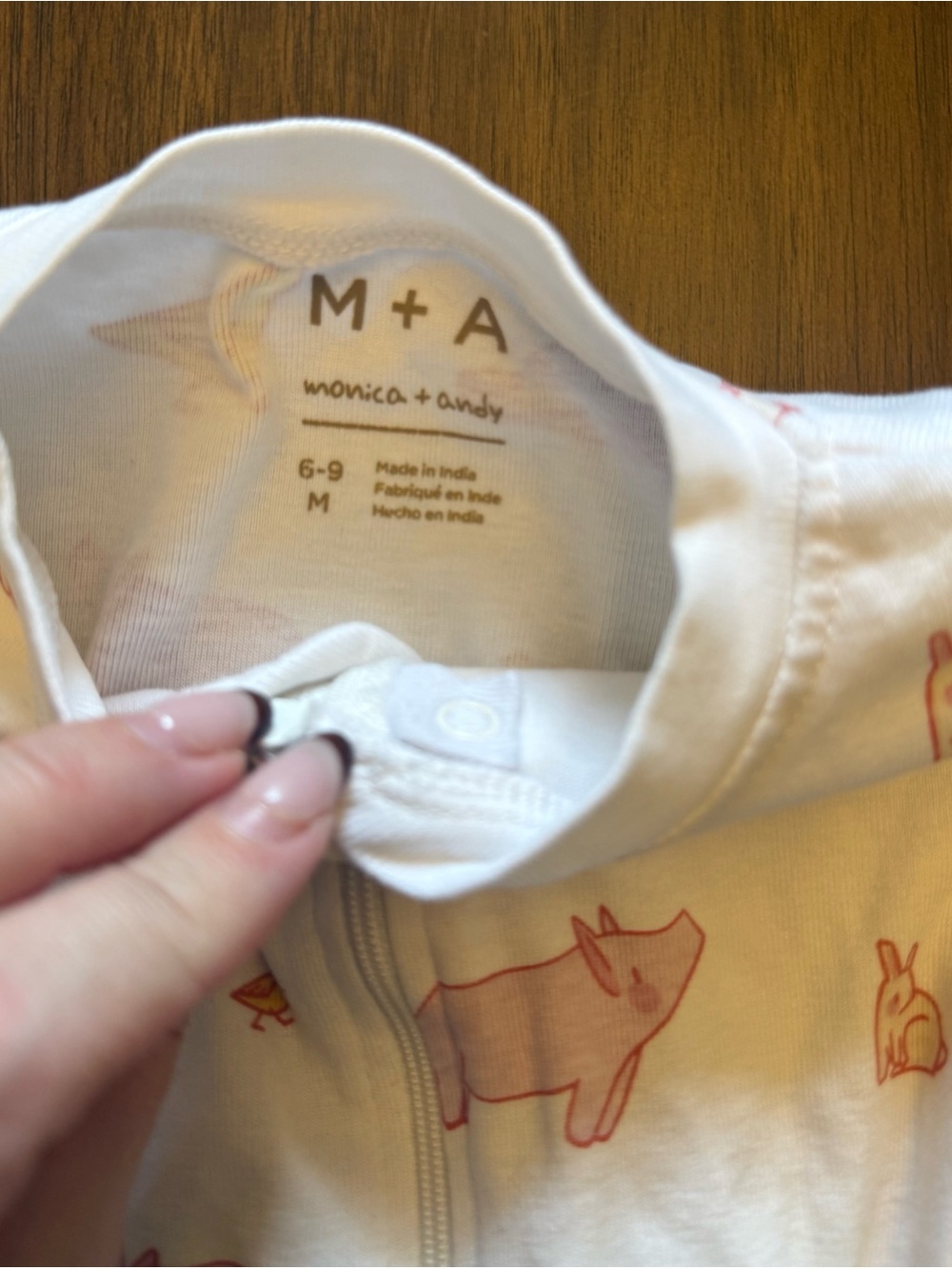 Monica + Andy - Pajamas with Pink Animal Print - Picture 3 of 5